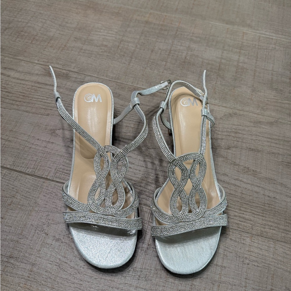 Chic Silver Women's Sandals